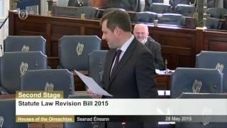Senator Thomas Byrne - Statute Law Revision Bill Statement