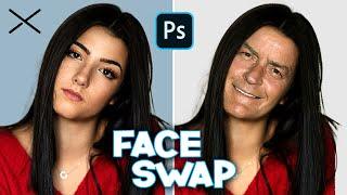 How to SWAP FACES in Photoshop | EASY