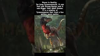 Dinosaurs in Reality and in Jurassic World: Moros Wake up to Reality #shorts #jurassicpark