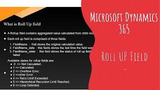 What is RollUp Field??Difference between calculated and roll up field?? How to use roll up field?