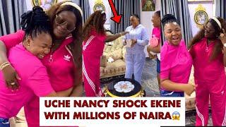 Moment Uche Nancy Surprised Ekene Umenwa With Bundles Of Millions Of Naira For Omugwor (Full Video)