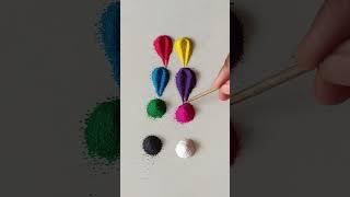 Simple Rangoli| Satisfying Rangoli|Easy Rangoli Tips and Tricks| ASMR #rangoli#satisfying#asmr#viral