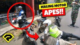 MALING MOTOR SIAL & APES!! LANGSUNG DIRINGKUS POLISI!! KAPOKMU KAPAN?! GAGAL TOTAL!! 