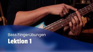 Bass lernen - Fingerübung für Anfänger (Lektion 1 )