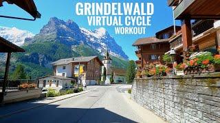 Grindelwald Switzerland Virtual Cycle Workout With Music | Virtual Bike Ride