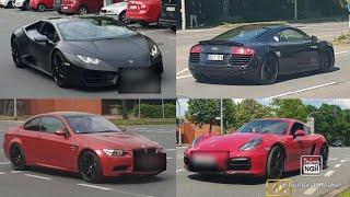 Carspotting Gladbeck: Huracan Start up,Loud Cayman GTS, 370Z nismo kickdown,C63S AMG,R8 and more