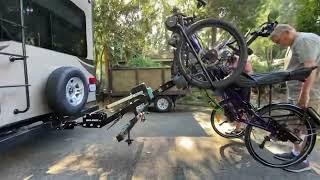 BIKE eRACK Easy Loading of Recumbent Trikes