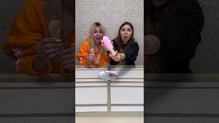 Choose your food challenge  Whose pink ice cream is smaller?  #shorts Best video by Hmelkofm