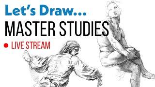 Let’s Draw… ️ Master Studies [Draw Along Live Stream] #JakesArtClub