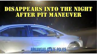 Toyota Corolla blacks out during pursuit - Disappears into the night after PIT Maneuver #police