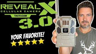 ⭐️Your Favorite NEW Trail Cam: Tactacam Reveal X 3.0 - Great Battery Life and 30 Second Video Clips!