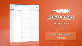 SEMrush Keyword Magic Tool Tutorial