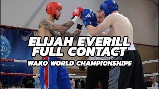 Elijah Everill Full Contact Kickboxing WAKO World Championships 2023