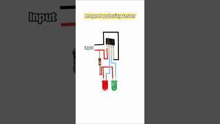 DIY Magnet Polarity Detector || #Electronics #shorts#electroniccircuit