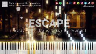 (Piano Tutorial) Stray Kids (Bang Chan & Hyunjin)「ESCAPE」