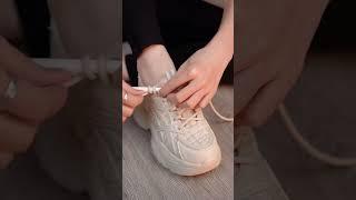 How to tie shoelaces quickly | Easy Stylish Shoe lacing #shorts #shoelacetie #shoelacing