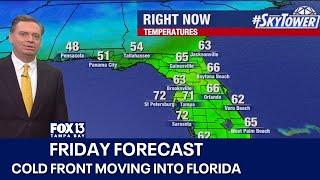 Tampa weather | Cold front moving into Florida