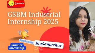 "Gujarat State Biotechnology Mission Internship 2025 | Apply Now for Industry Experience!"