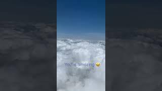 Flying Over Clouds ️ #motivation #dailymotivation #travel