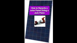 How to Recycle a solar Panel: Part 2 Remove remaining Residue on glass