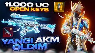 ️ YANGI LEDNIK AKM RULETKASINI OCHAMIZ - 11.000 UC OPEN KEYS - OMAD SINAB KO'RAMIZ - PUBG MOBILE