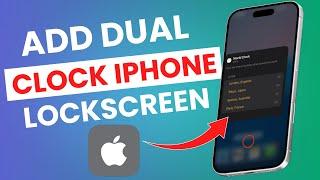 NEW* How to Add Dual Clock to iPhone Screen (Simple iOS Hack!)