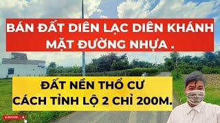 BÁN ĐẤT DIÊN LẠC DIÊN KHÁNH, MẶT ĐƯỜNG NHỰA, CÁCH TỈNH LỘ 2 CHỈ 200M | TRẦN ANH THI BĐS.