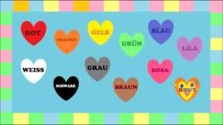 Deutsch lernen: FARBEN - ein Spiel (game - jeu de Kim) / Learn German: Colours Game