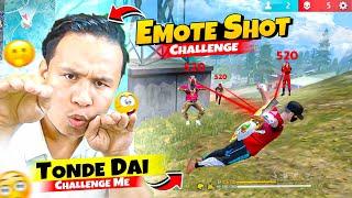 Only Emote Shot Kill Challenge By Tonde Gamer  Free Fire