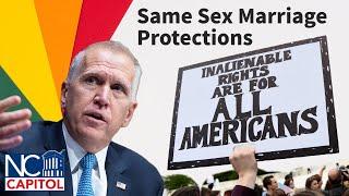 Tillis explains changing position on same sex marriage as historic bill passes