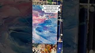 Mixing two Fluid Art Techniques with complimentary Colors