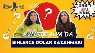 AVUSTRALYA'DA BİNLERCE DOLAR KAZANMAK / ÖĞRENCİ İNDİRİMİYLE APPLE ALMAK! Öğrenci Kafası Melbourne