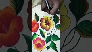 Flower Painting for Beginners | #flowerpainting #flowers #shorts #acrylicpainting