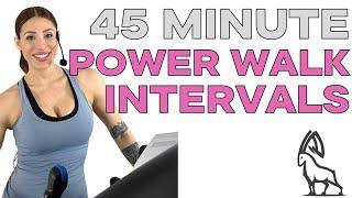 45 Min Power Walk Intervals! | Calorie Burn