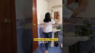 DIY Bathroom Mirror #shorts #diy #diyideas #diyhomedecor #diycrafts #youtubeshorts #amazonfinds