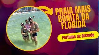 A praia mais bonita da Flórida EUA... água cristalina e quente, pertinho de Orlando! Clear Water!