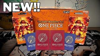 NEW One Piece Treasure Booster Set Display Opening INSANE HITS FROM THESE!!