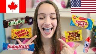 Canadian Tries American Candy