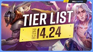 NEW TIER LIST for PATCH 14.24 - League of Legends