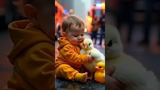 Brave Chick Runs Into Fire to Save Baby "