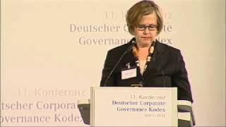 Deutscher Corporate Governance Kodex_Rede Haase, cgc, konferenz 2012