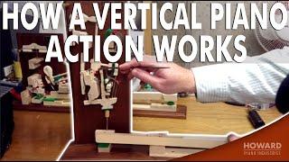 How A Vertical Piano Action Works I HOWARD PIANO INDUSTRIES