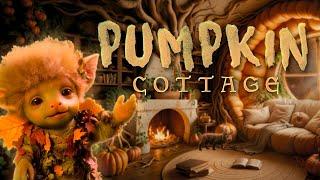 The Pumpkin House  8h Autumn Ambience | The Fae familiars - Cozy Fireplace sounds