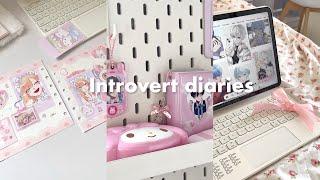 introvert diaries ️cozy days at home, anime recs, good food, journaling, haul | aesthetic vlog