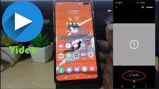 Exclamation Mark on Videos Samsung Problem Fix