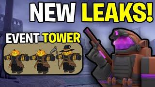 New HALLOWEEN Event TOWERS and BATTLEPASS & New Skins! EVERY Leak Explained.. | Roblox TDX