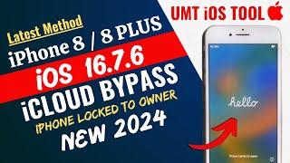 iPhone 8 / 8 Plus iOS 16.7.6 iCloud Bypass | Unlock iCloud Lock | iPhone Locked To Owner Bypass 2024