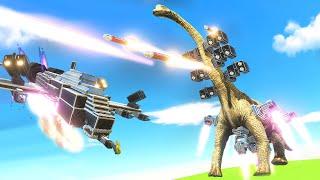 JETPACKS! Jet Powered T-Rex, JETS, ROCKETS To Space! NEW UPDATE!   Animal Revolt Battle Simulator