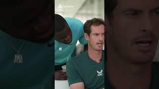 Frances Tiafoe HILARIOUSLY Crashes Andy Murray Interview 