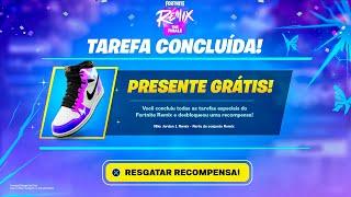 RESGATE AGORA! NOVA *RECOMPENSA GRÁTIS* da ATUALIZAÇÃO v32.11 do FORTNITE REMIX!